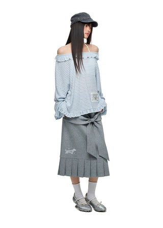 [JIKOO] pattern print blouse