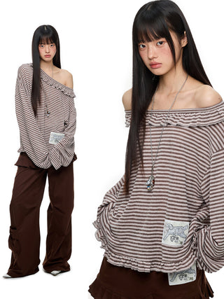 [JIKOO] pattern print blouse