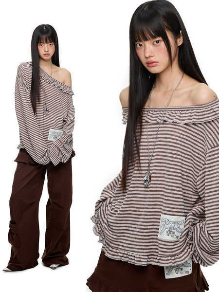 [JIKOO] pattern print blouse