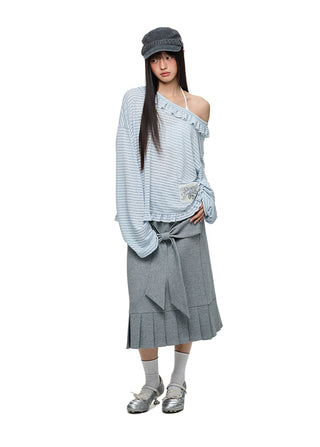 [JIKOO] pattern print blouse