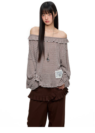 [JIKOO] pattern print blouse
