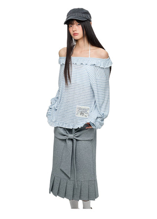 [JIKOO] pattern print blouse
