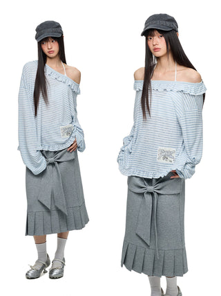 [JIKOO] pattern print blouse