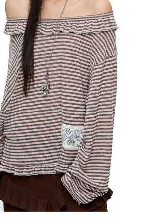 [JIKOO] pattern print blouse