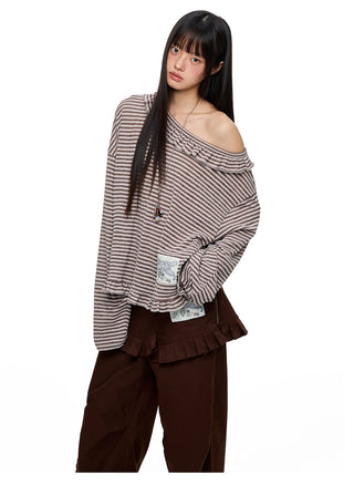 [JIKOO] pattern print blouse