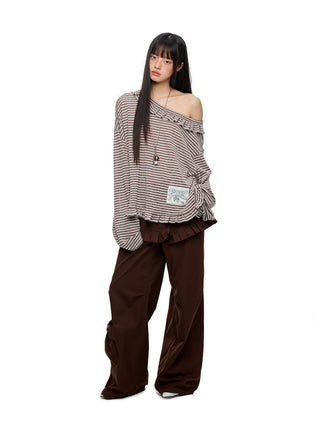 [JIKOO] pattern print blouse