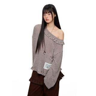 [JIKOO] pattern print blouse