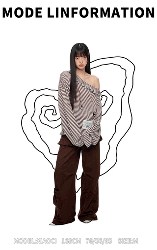 [JIKOO] pleated skirt trousers