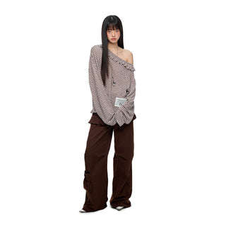 [JIKOO] pleated skirt trousers