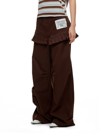 [JIKOO] pleated skirt trousers