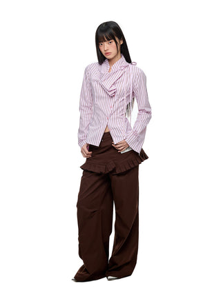 [JIKOO] pleated skirt trousers
