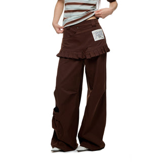 [JIKOO] pleated skirt trousers