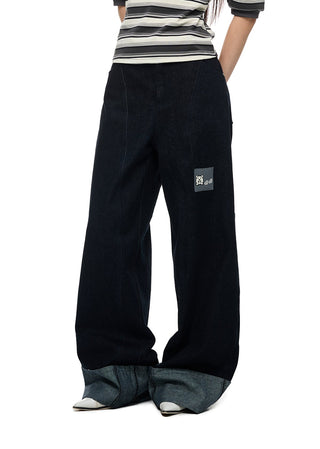 [JIKOO] vintage flip jeans