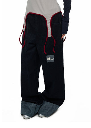 [JIKOO] vintage flip jeans