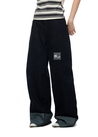 [JIKOO] vintage flip jeans