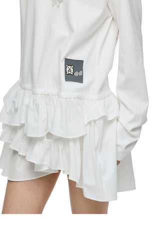 [JIKOO] winding hem skirt