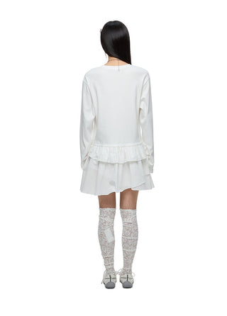[JIKOO] winding hem skirt