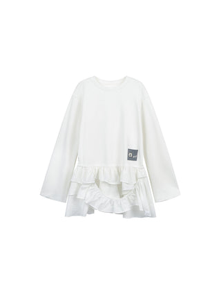 [JIKOO] winding hem skirt