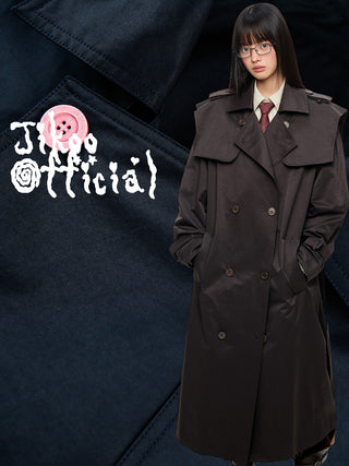 [JIKOO] double breasted coat