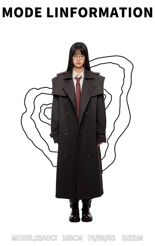 [JIKOO] double breasted coat