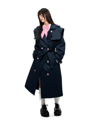 [JIKOO] double breasted coat