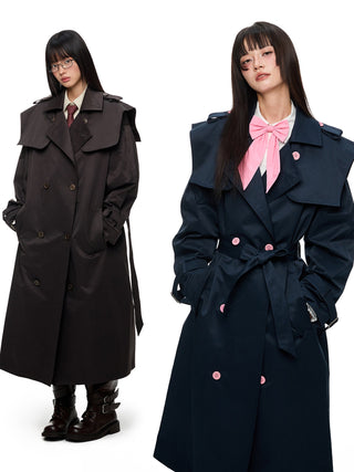 [JIKOO] double breasted coat