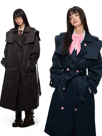 [JIKOO] double breasted coat