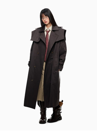 [JIKOO] double breasted coat