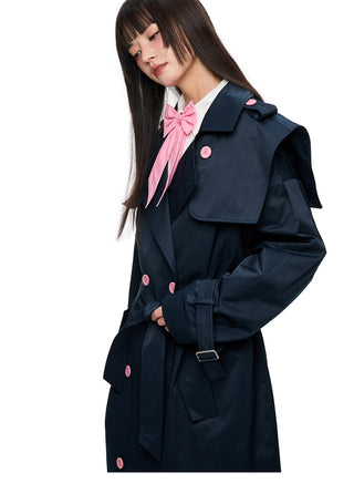 [JIKOO] double breasted coat