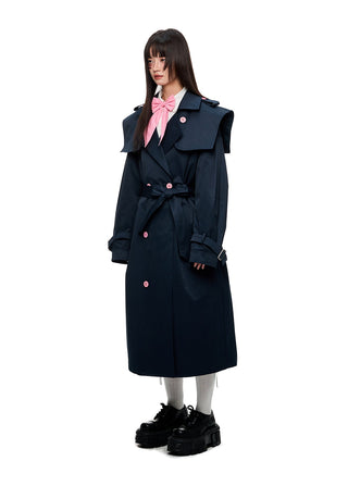 [JIKOO] double breasted coat