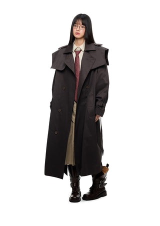 [JIKOO] double breasted coat