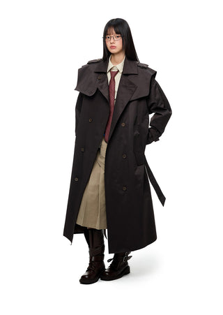 [JIKOO] double breasted coat