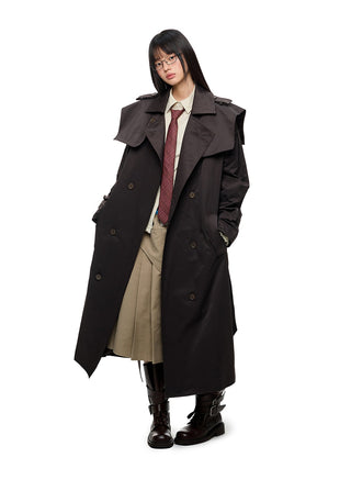 [JIKOO] double breasted coat