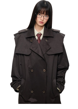 [JIKOO] double breasted coat
