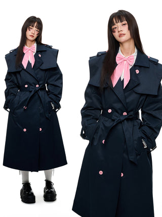 [JIKOO] double breasted coat