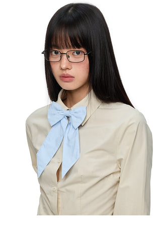[JIKOO] butterfly bow blouse