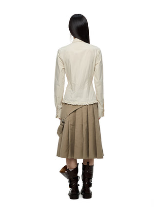 [JIKOO] butterfly bow blouse