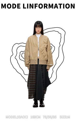 [JIKOO] pleated short coat