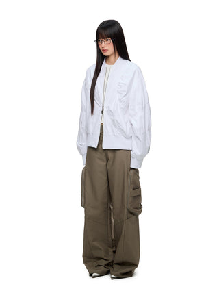 [JIKOO] pleated short coat