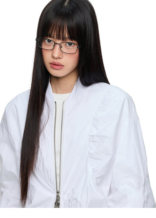 [JIKOO] pleated short coat