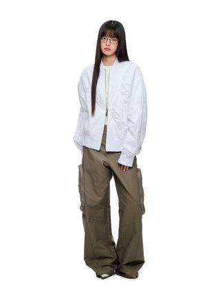 [JIKOO] pleated short coat