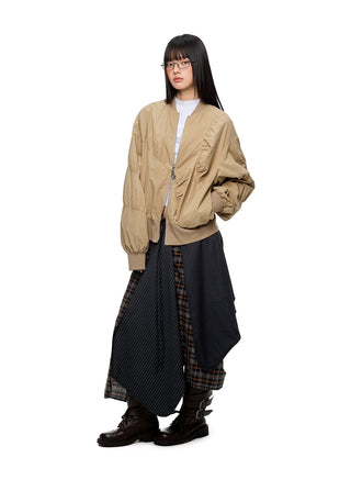 [JIKOO] pleated short coat