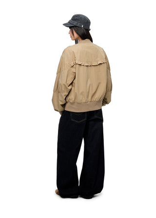 [JIKOO] pleated short coat