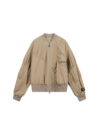 [JIKOO] pleated short coat