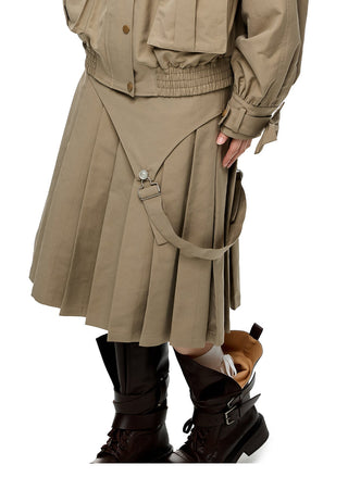 [JIKOO] multi-pocket coat