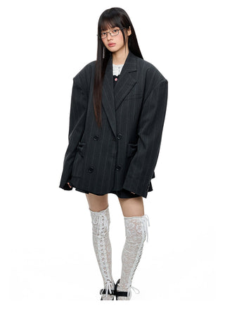 [JIKOO] gray suit jacket