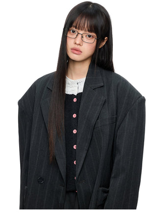 [JIKOO] gray suit jacket