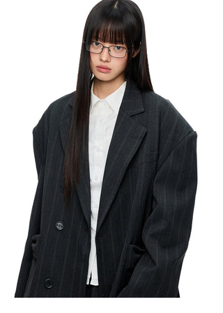 [JIKOO] gray suit jacket