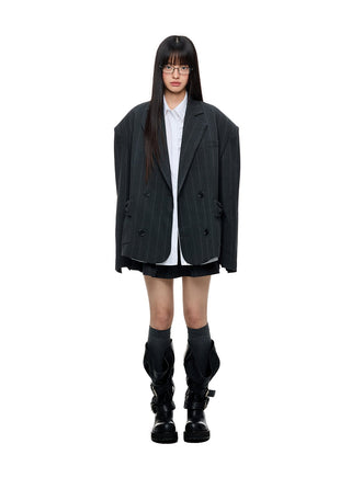 [JIKOO] gray suit jacket