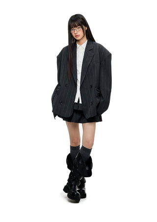 [JIKOO] gray suit jacket